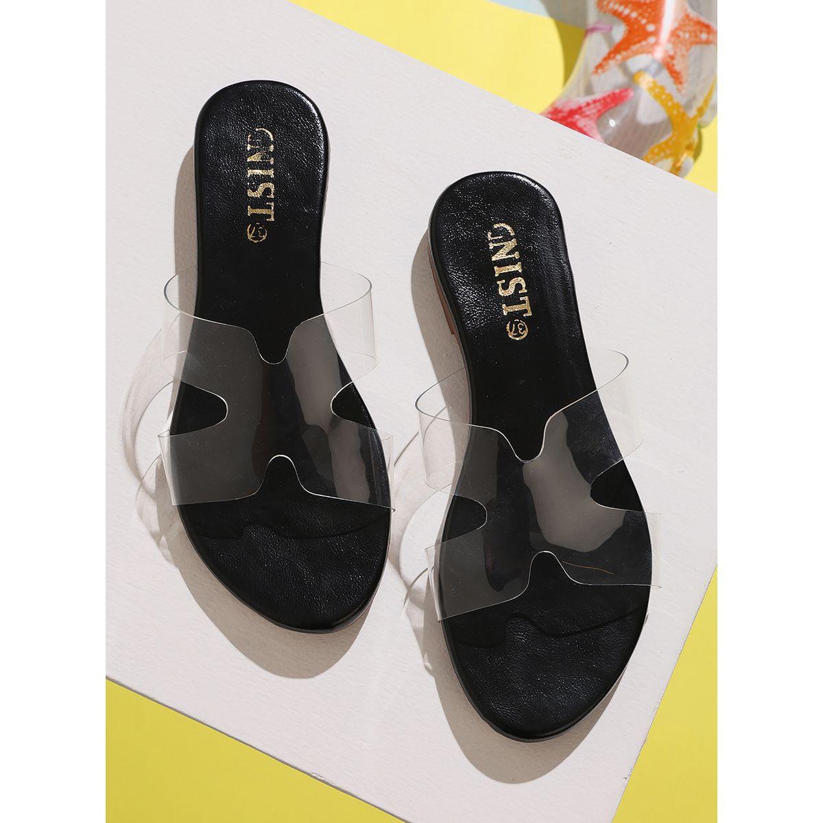 صندل فلات بسير شفاف جنِست × ستايلي-women-shoes-sandals-flats-image-1