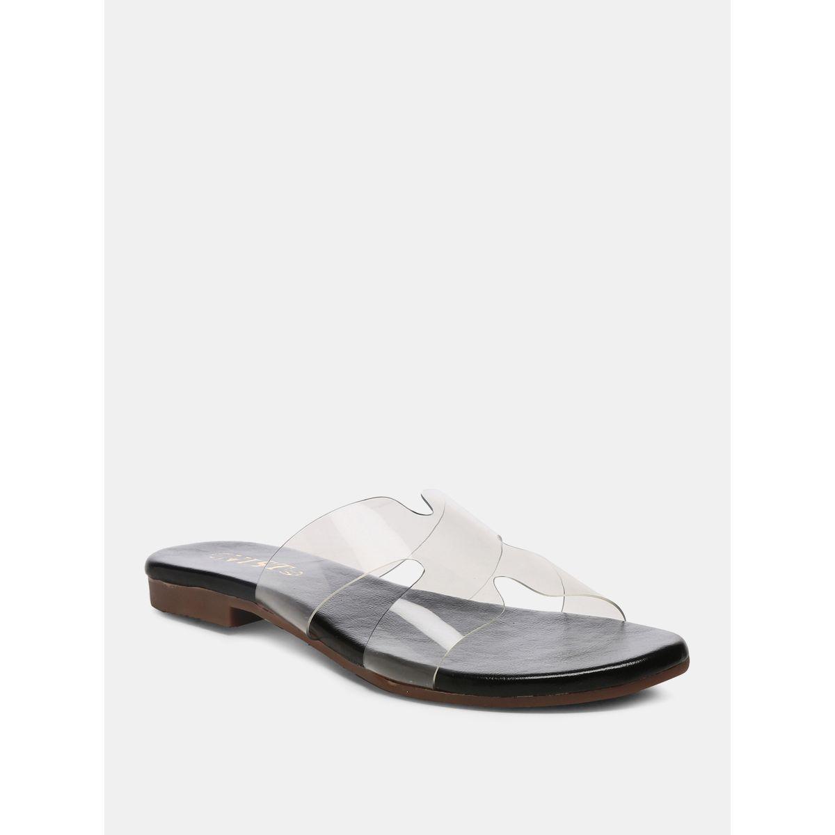 GNIST X Styli  Wide Transparent Strap Flat Sandals-women-shoes-sandals-flats-image-2