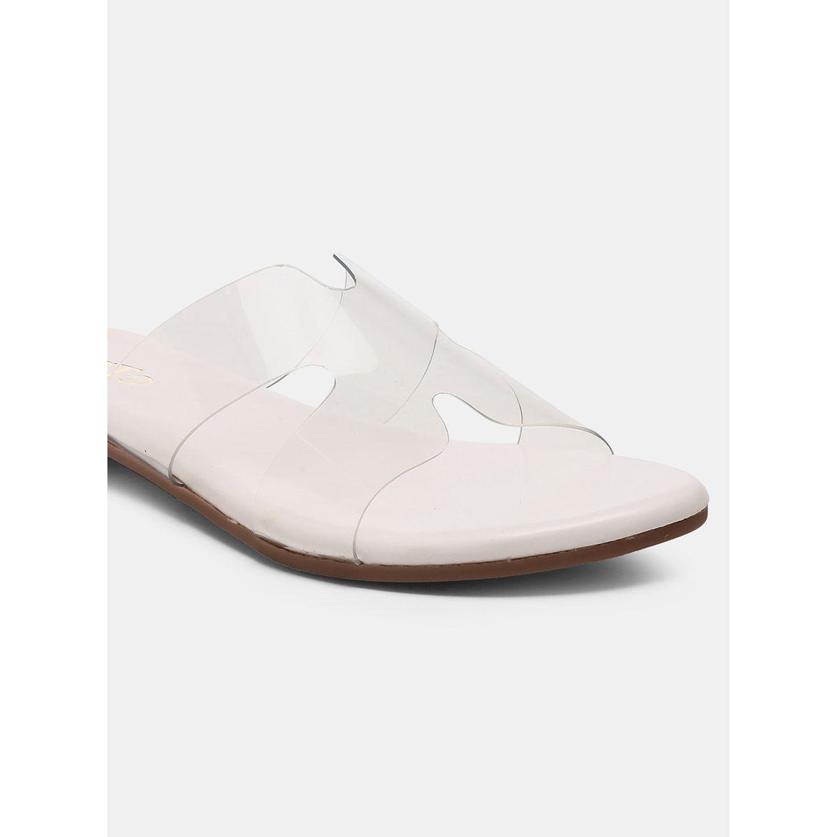 صندل فلات بسير شفاف جنِست × ستايلي-women-shoes-sandals-flats-image-3