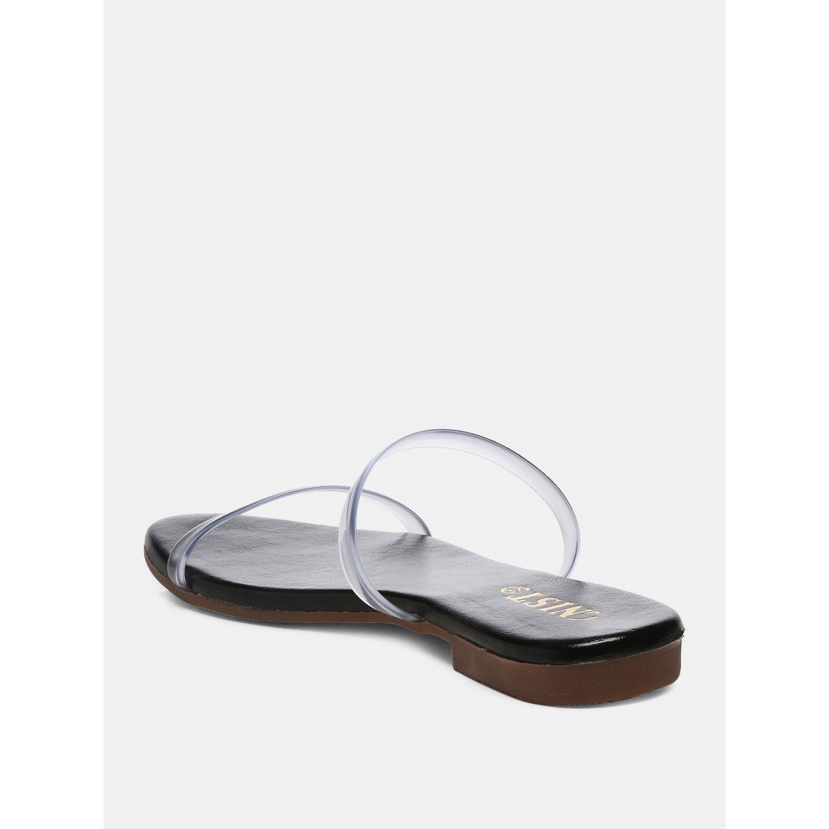 GNIST X Styli  Open Toe Transparent Strap Flat Sandals-women-shoes-sandals-flats-image-6