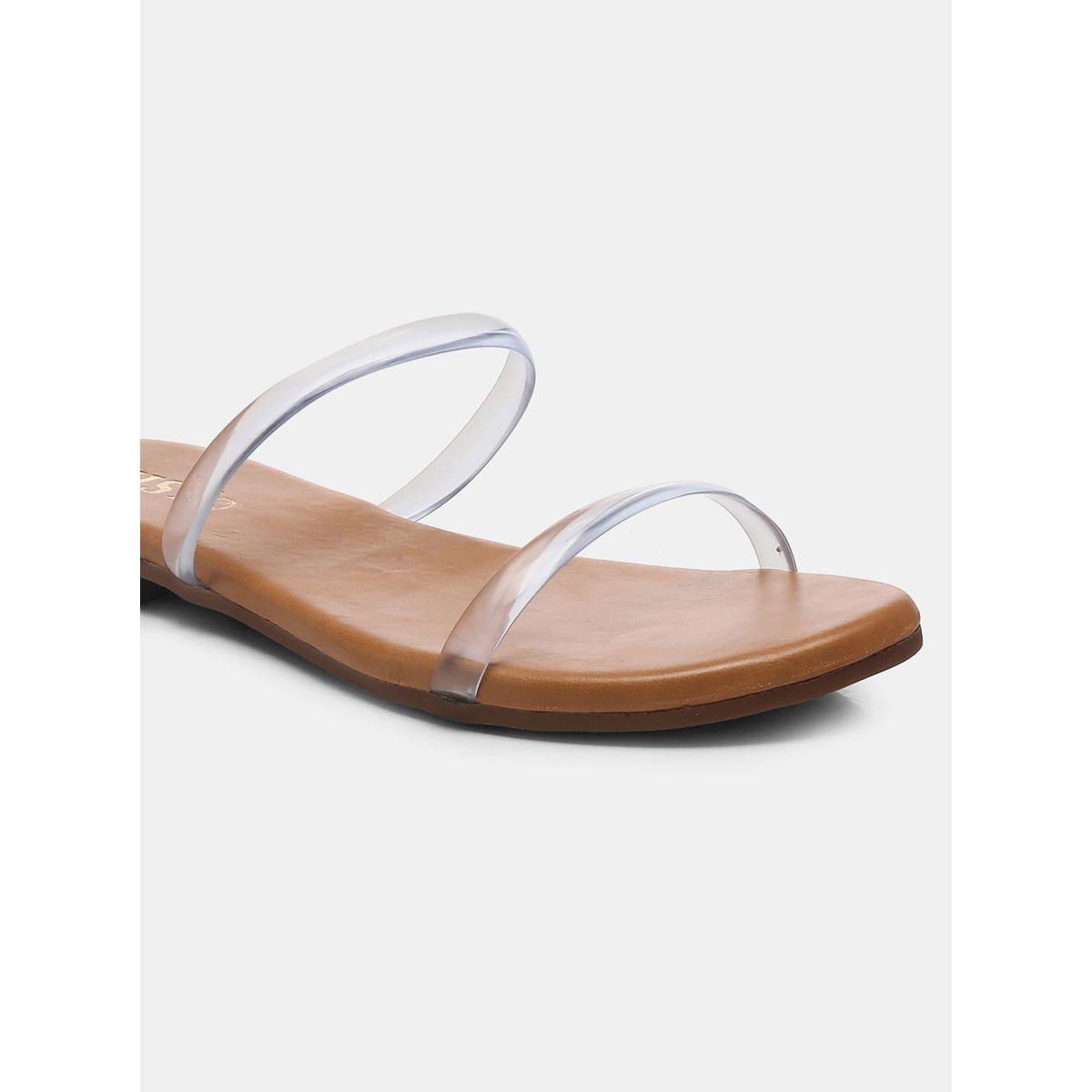 GNIST X Styli  Open Toe Transparent Strap Flat Sandals-women-shoes-sandals-flats-image-3