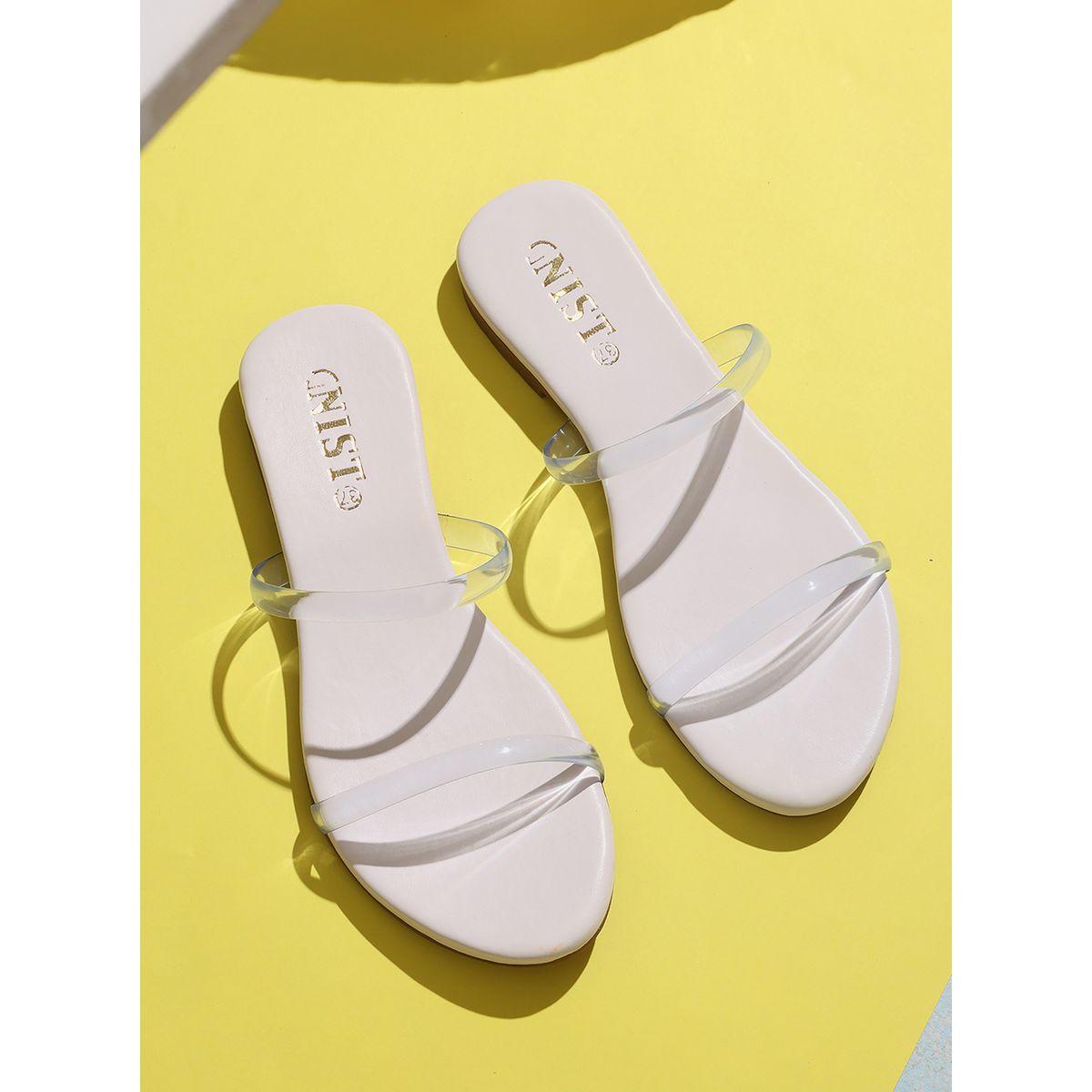 صندل فلات بسير عريض شفاف جنِست × ستايلي-women-shoes-sandals-flats-image-1