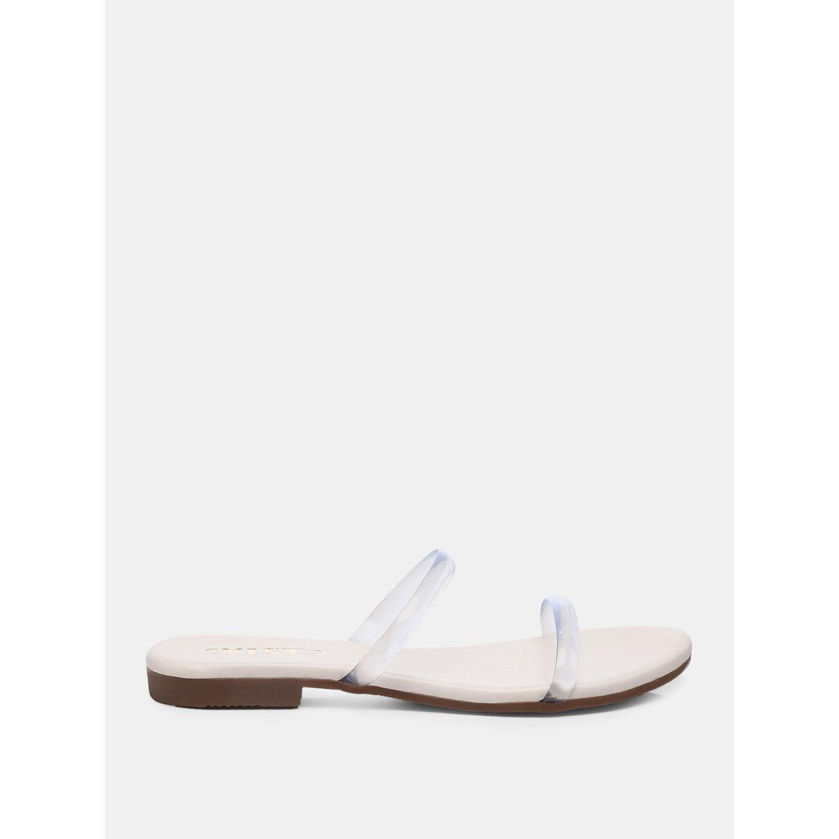 GNIST X Styli  Open Toe Transparent Strap Flat Sandals-women-shoes-sandals-flats-image-5