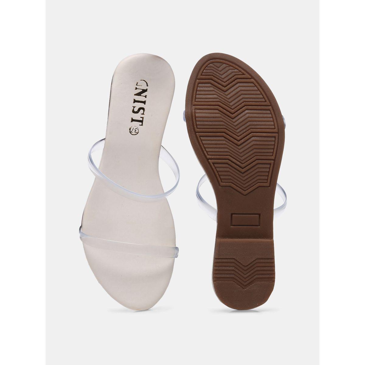 GNIST X Styli  Open Toe Transparent Strap Flat Sandals-women-shoes-sandals-flats-image-7
