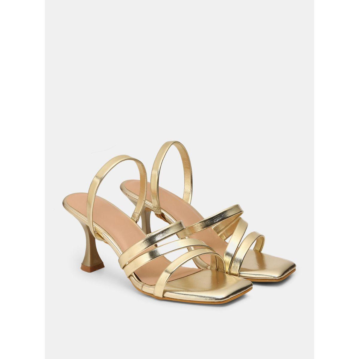 GNIST Metallic Strappy Kitten Heel Sandals-women-shoes-loafersandmoccasins-image-2