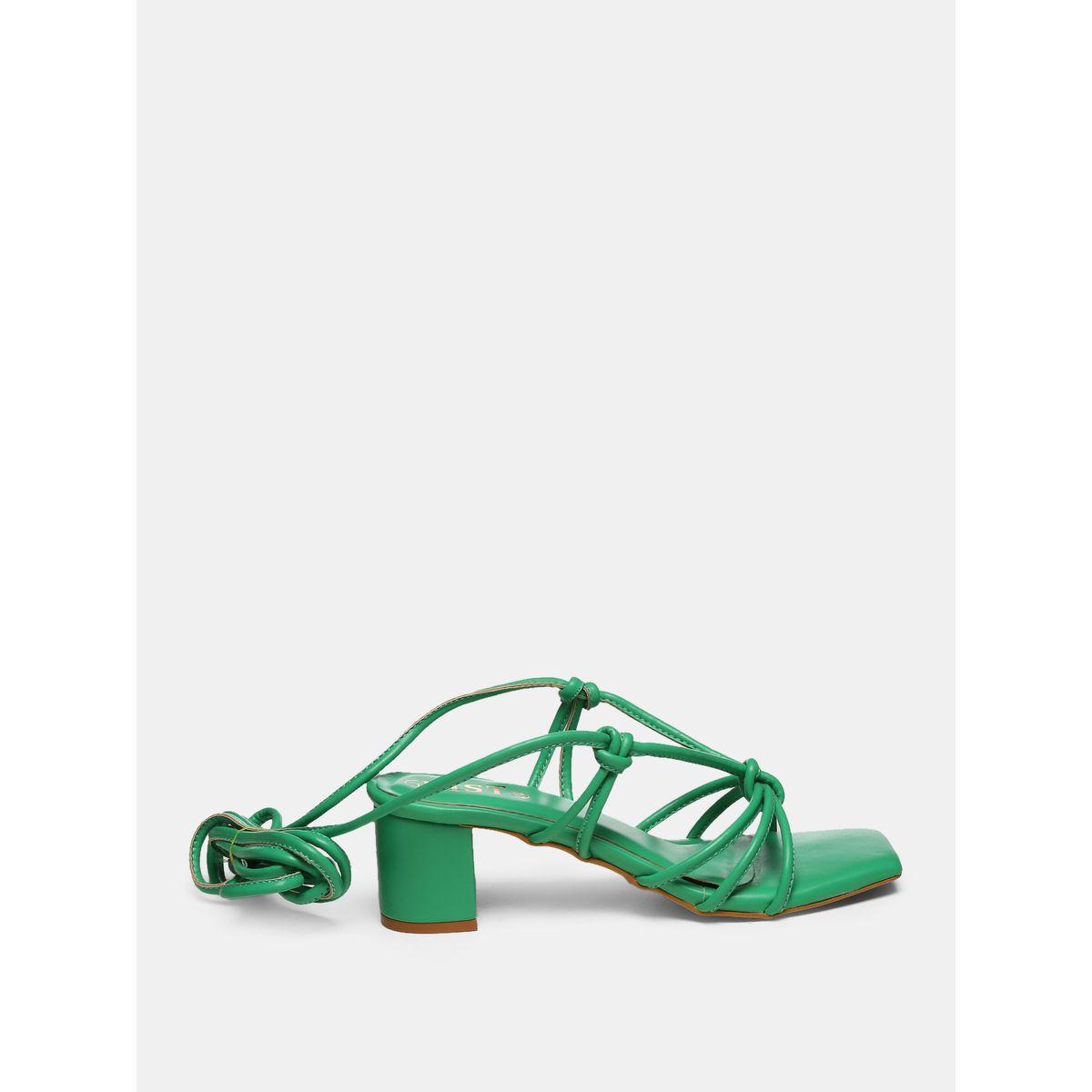GNIST X Styli  Tie Up Knot Strap Block Heel Sandals-women-shoes-heels-image-5