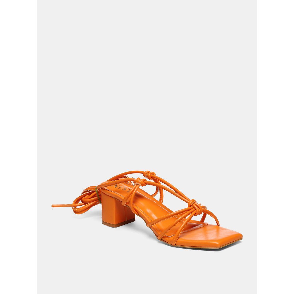 GNIST X Styli  Tie Up Knot Strap Block Heel Sandals-women-shoes-heels-image-2
