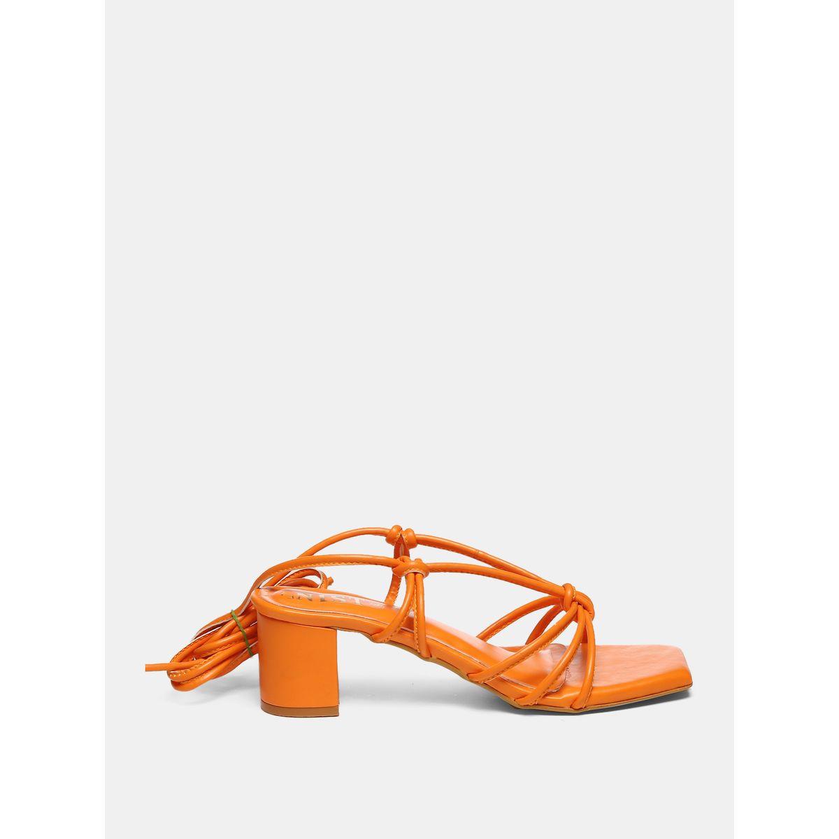 GNIST X Styli  Tie Up Knot Strap Block Heel Sandals-women-shoes-heels-image-5