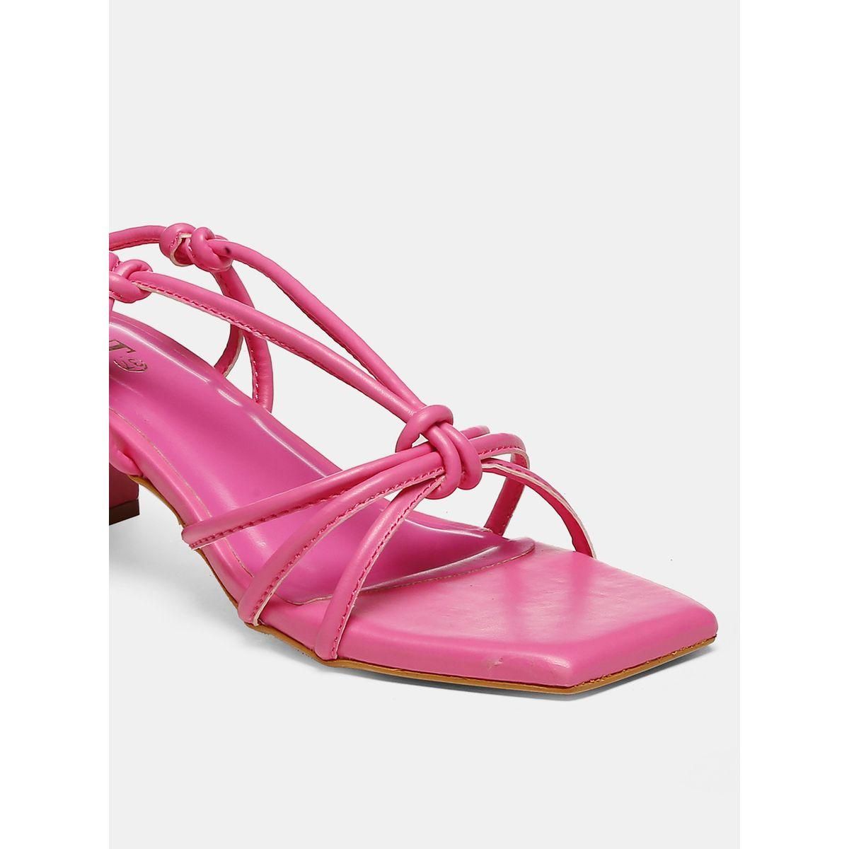 GNIST X Styli  Tie Up Knot Strap Block Heel Sandals-women-shoes-heels-image-3