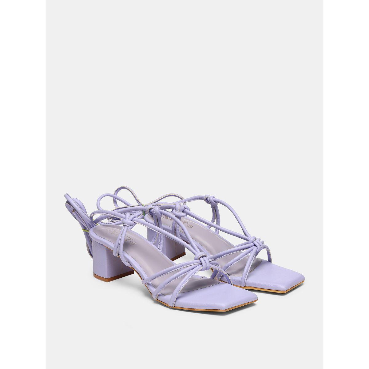 GNIST X Styli  Tie Up Knot Strap Block Heel Sandals-women-shoes-heels-image-4