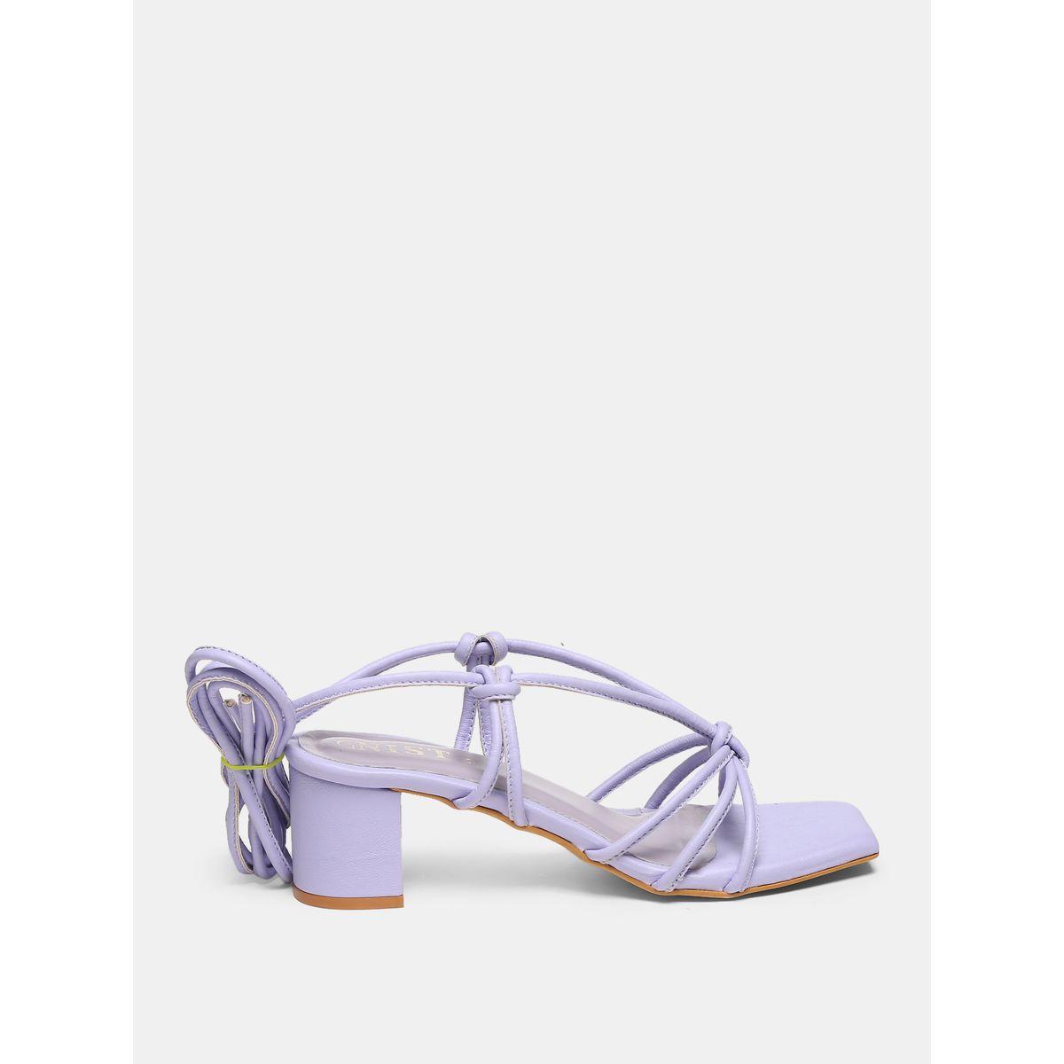 GNIST X Styli  Tie Up Knot Strap Block Heel Sandals-women-shoes-heels-image-5