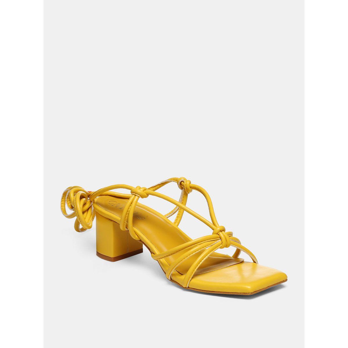 GNIST X Styli  Tie Up Knot Strap Block Heel Sandals-women-shoes-heels-image-2