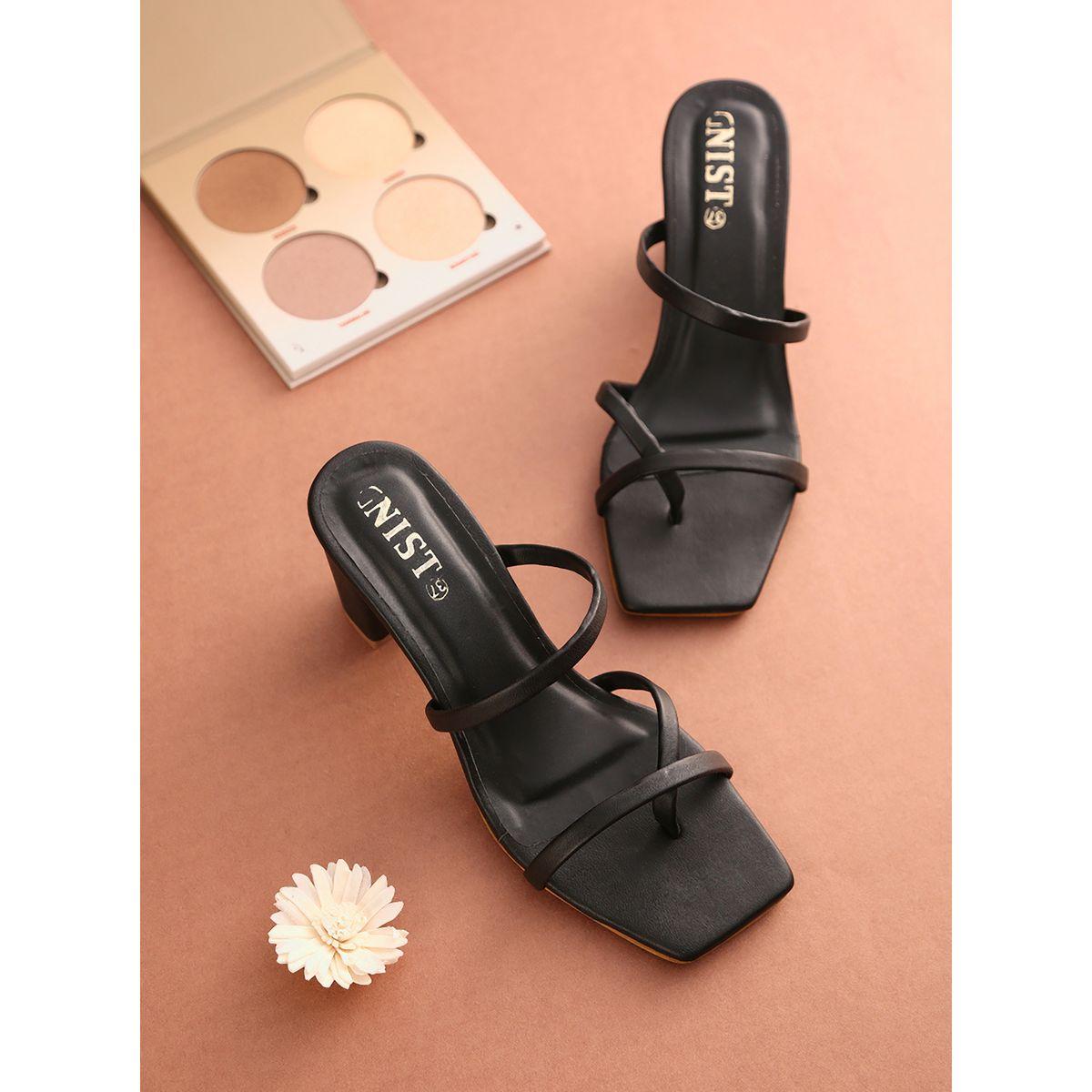 صندل سادة بكعب متوسط جنِست × ستايلي-women-shoes-heels-image-1