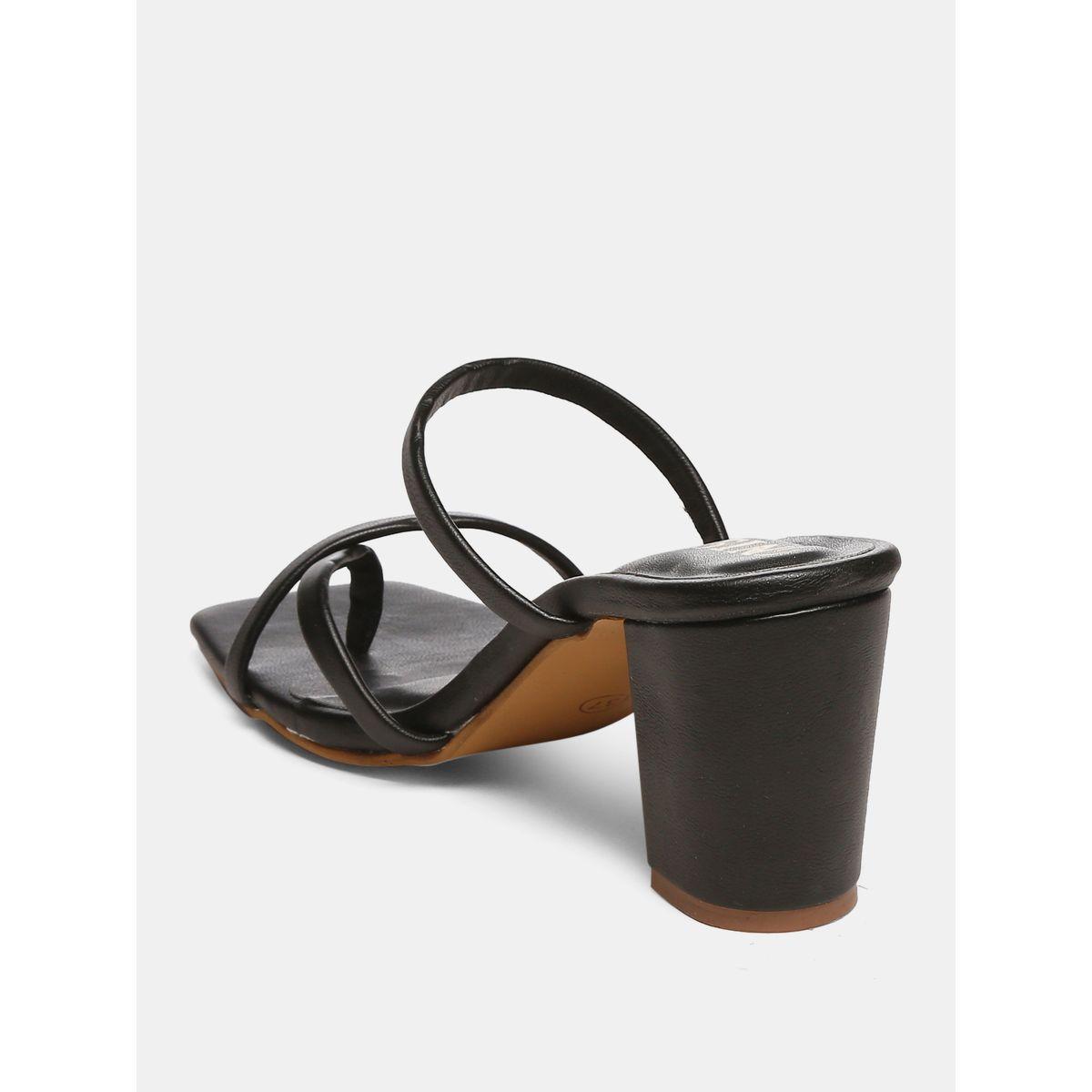 GNIST X Styli  Square Toe Slim Strap Block Heel Sandals-women-shoes-heels-image-6