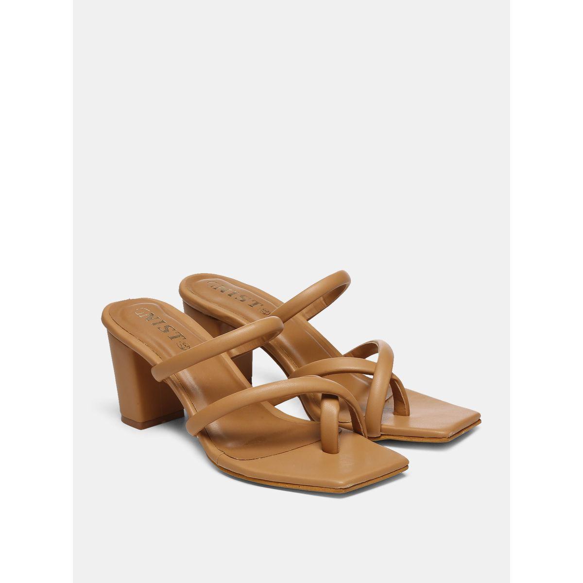 صندل سادة بكعب متوسط جنِست × ستايلي-women-shoes-heels-image-4