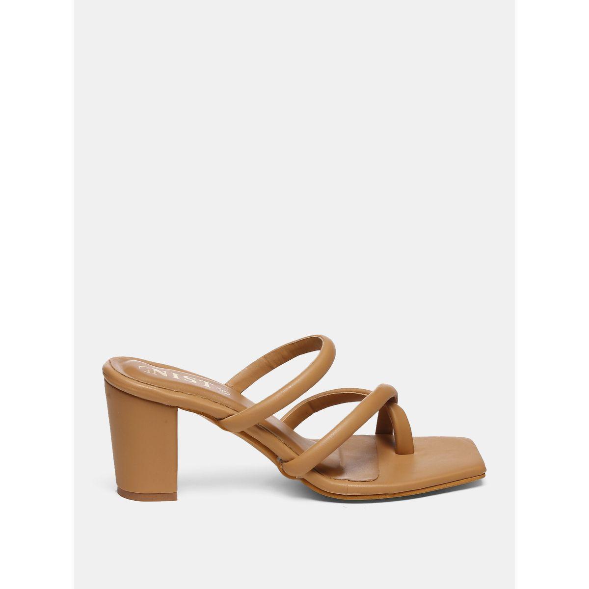 صندل سادة بكعب متوسط جنِست × ستايلي-women-shoes-heels-image-3
