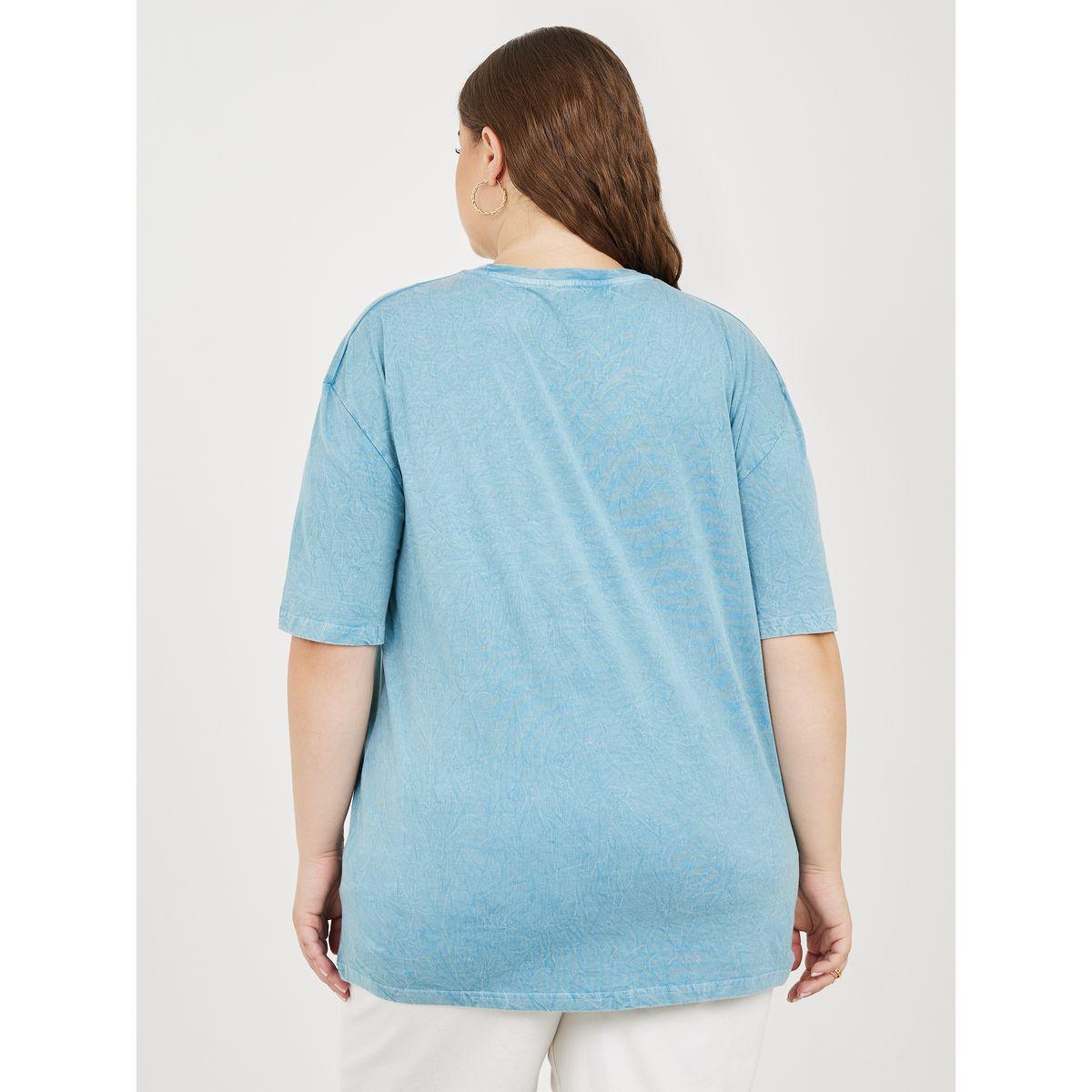 Styli Plus Oversized Acid Wash Tokyo Print T-shirt-women-clothing-tshirts-image-5