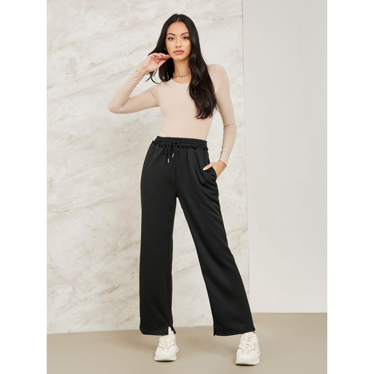 Styli Drawstring Wide Leg Joggers with Pocket-women-clothing-bottoms-joggers-image-2