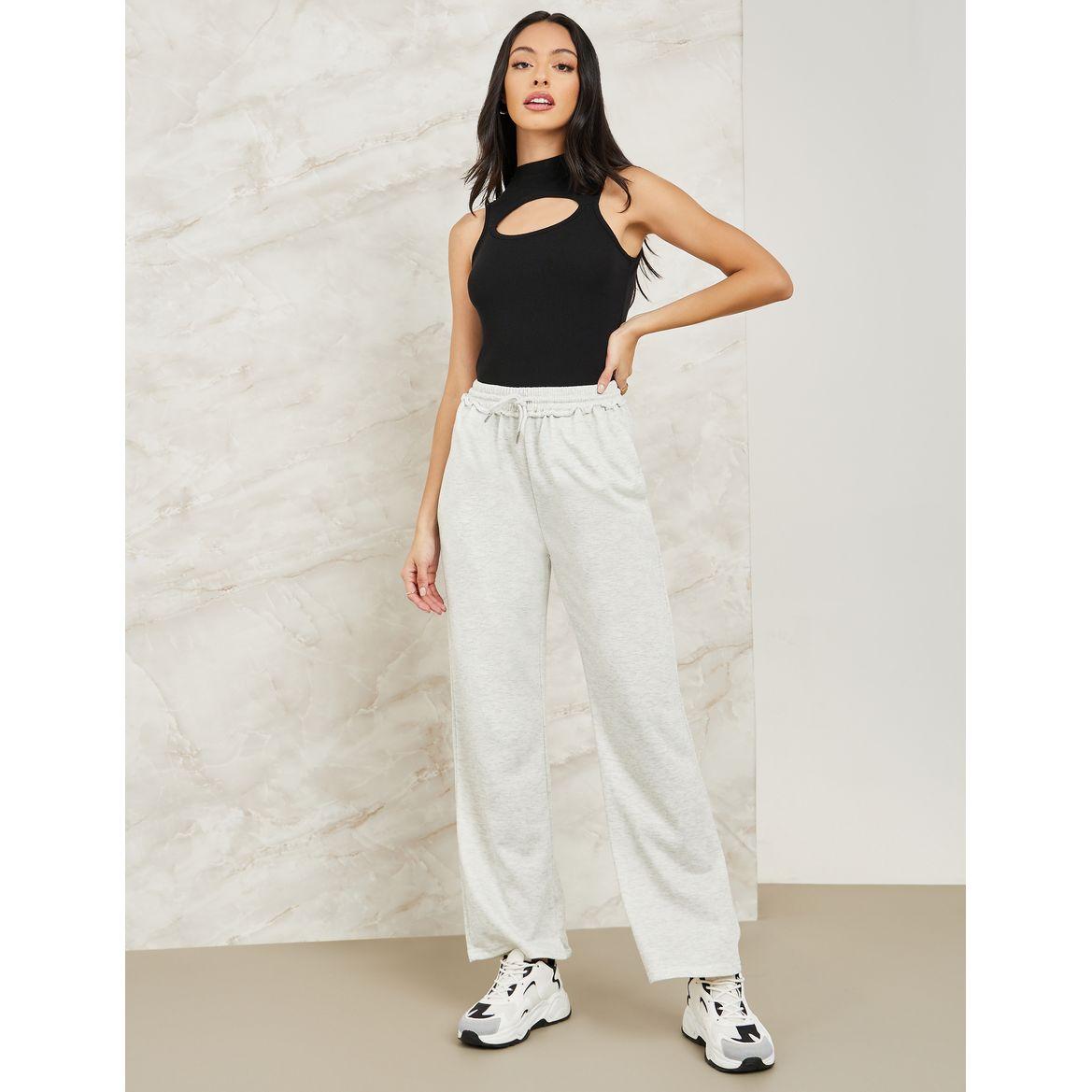 Styli Drawstring Wide Leg Joggers with Pocket-women-clothing-bottoms-joggers-image-2