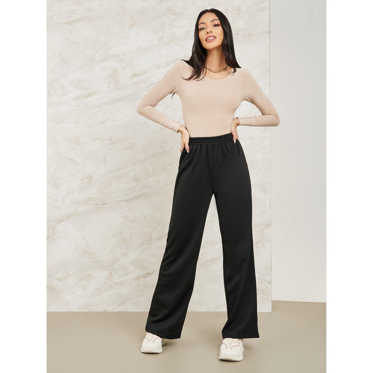 جوغر بأرجل واسعة وخصر مطاطي-women-clothing-bottoms-joggers-image-2