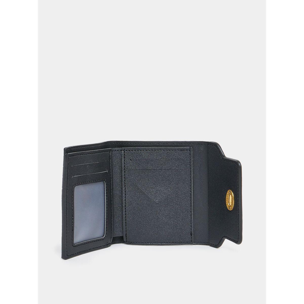 Styli Textured Turn Lock Detail Wallet-women-bagsandwallets-wallets-image-3