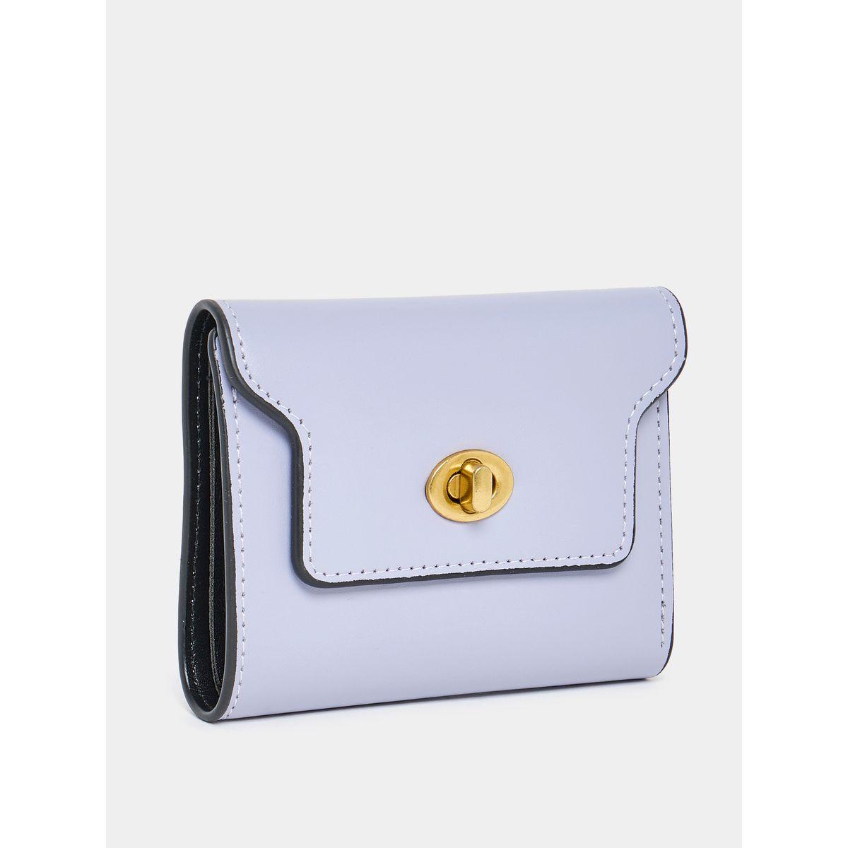 Styli Solid Turn Lock Detail Wallet-women-bagsandwallets-wallets-image-1