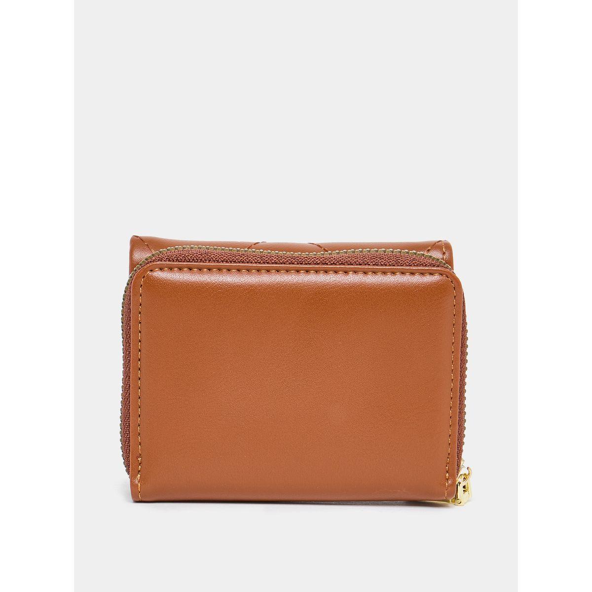 Styli Applique Detail Wallet with Zip Closure-women-bagsandwallets-wallets-image-2