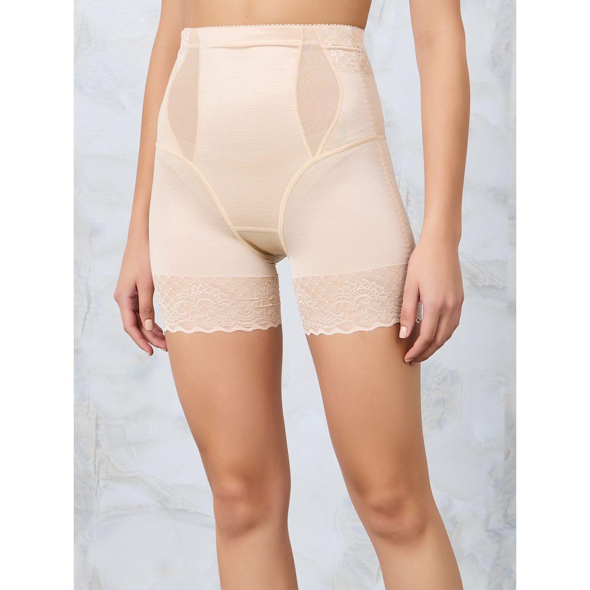 Styli Mesh Detail High Waist Tummy & Thigh Slimmer-women-clothing-lingerie-shapewear-image-3
