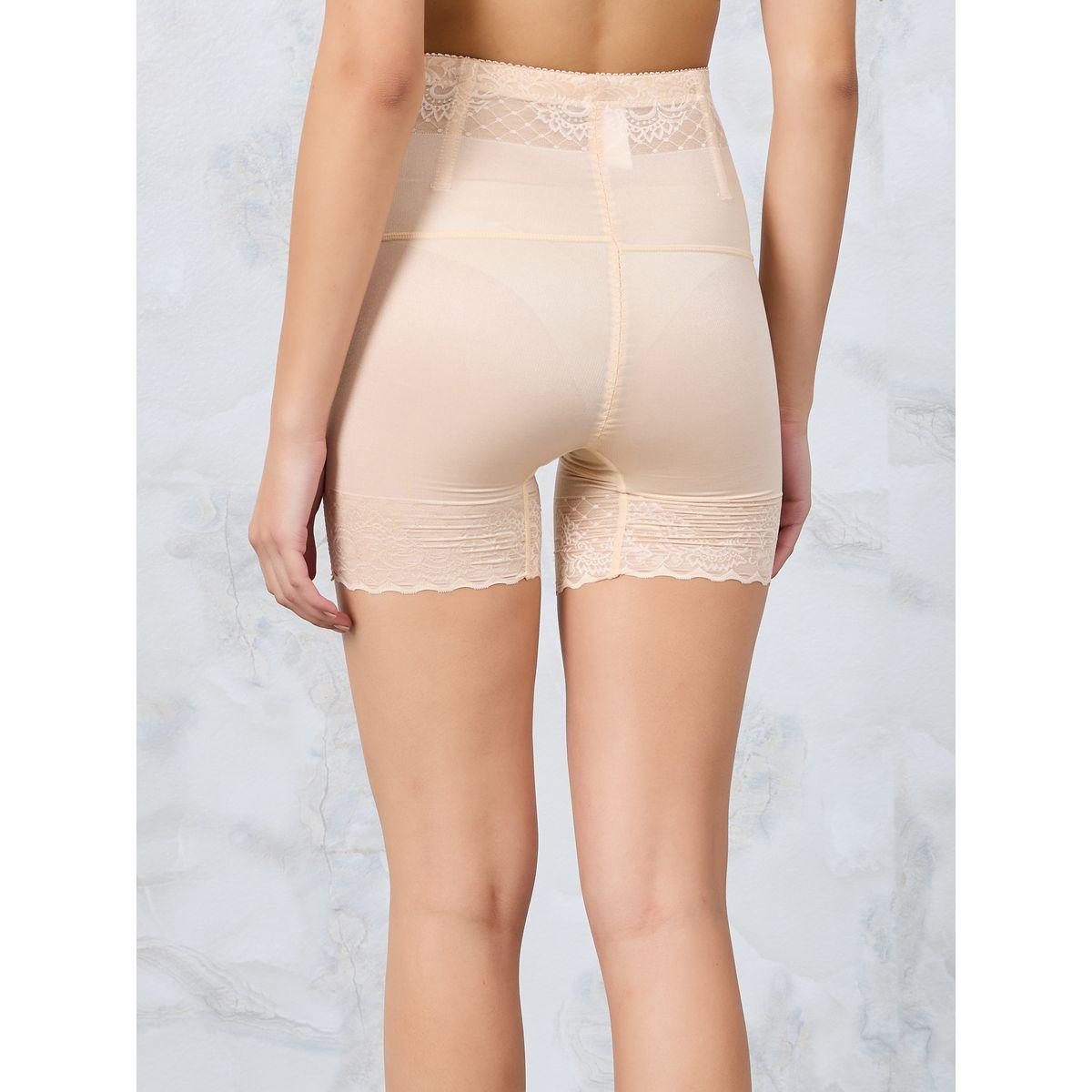 Styli Mesh Detail High Waist Tummy & Thigh Slimmer-women-clothing-lingerie-shapewear-image-4