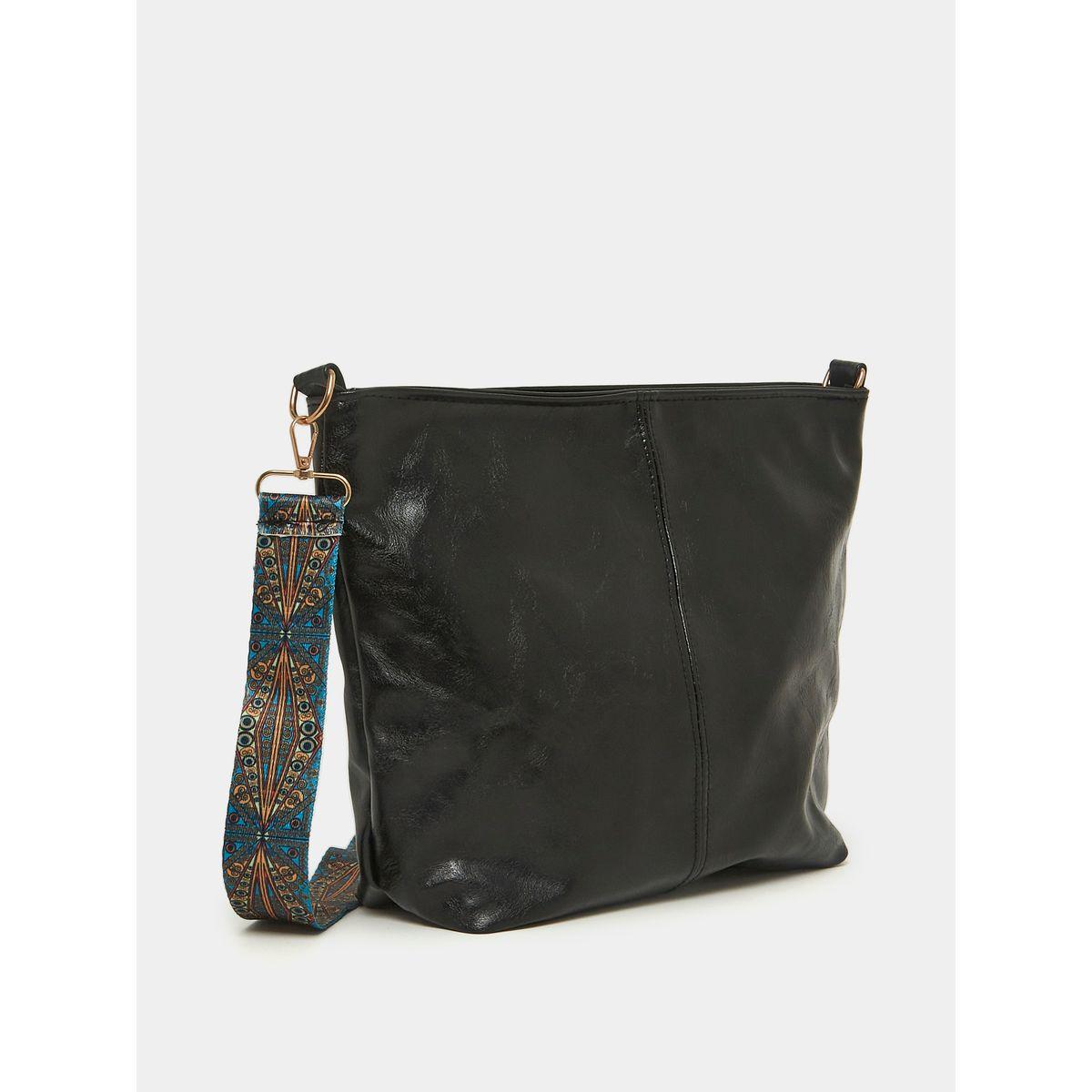 Styli Bohemian Print Strap Textured Tote Bag-women-bagsandwallets-handbags-image-1