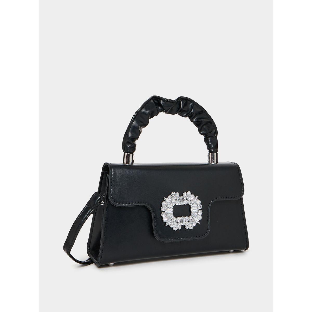 Styli Embellished Flap Handbag with Top Handle-women-bagsandwallets-handbags-image-1