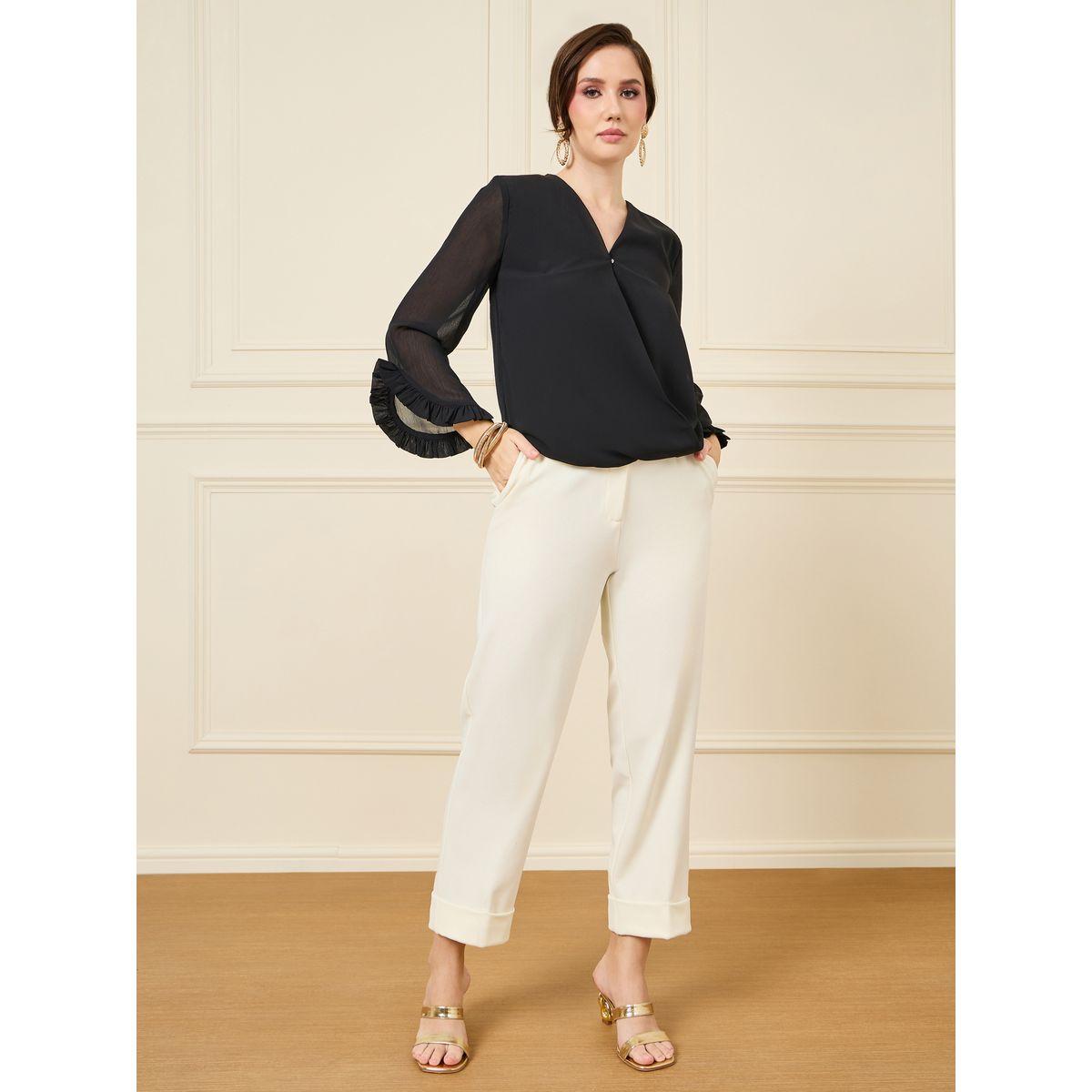 Styli Ruffled Sleeve Wrap Front Top-women-clothing-shirtsandblouses-blouses-image-2