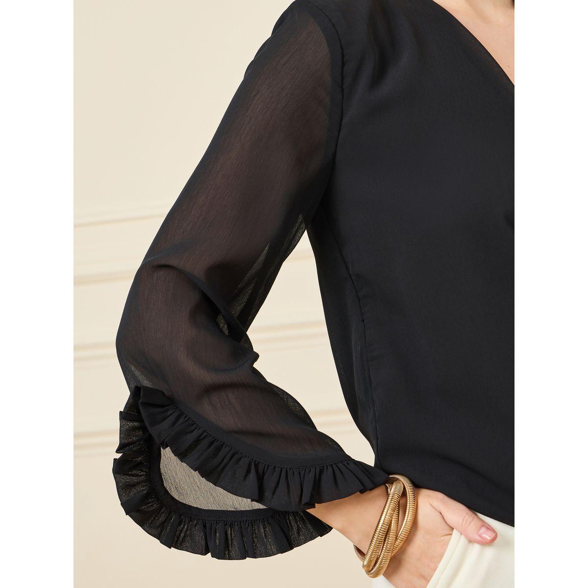Styli Ruffled Sleeve Wrap Front Top-women-clothing-shirtsandblouses-blouses-image-3