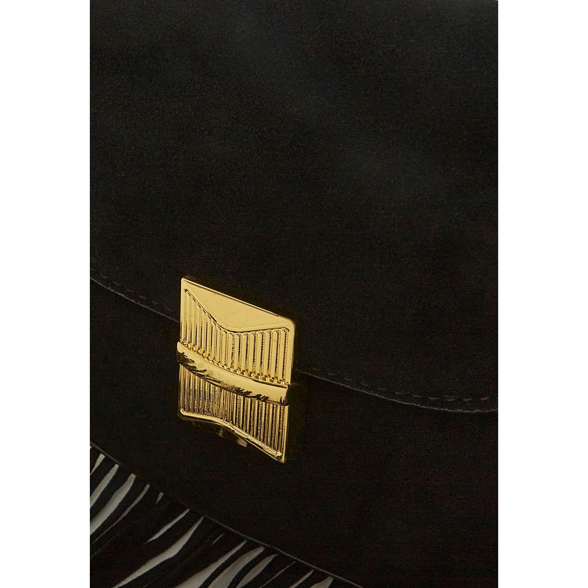 Styli Tassel Trim Buckle Detail Saddle bag-women-bagsandwallets-handbags-image-5