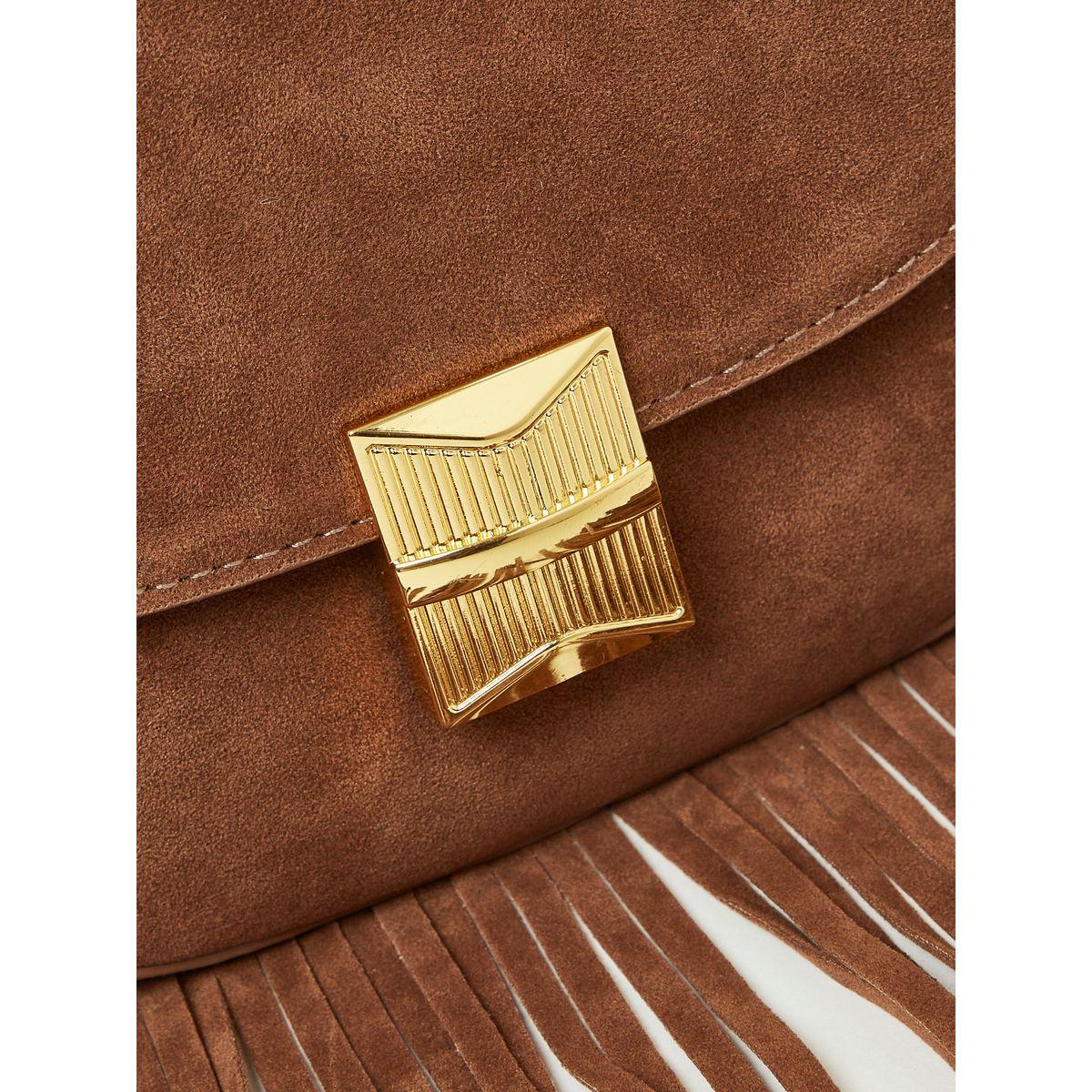 Styli Faux Leather Tassel Detail Saddle Bag-women-bagsandwallets-handbags-image-4