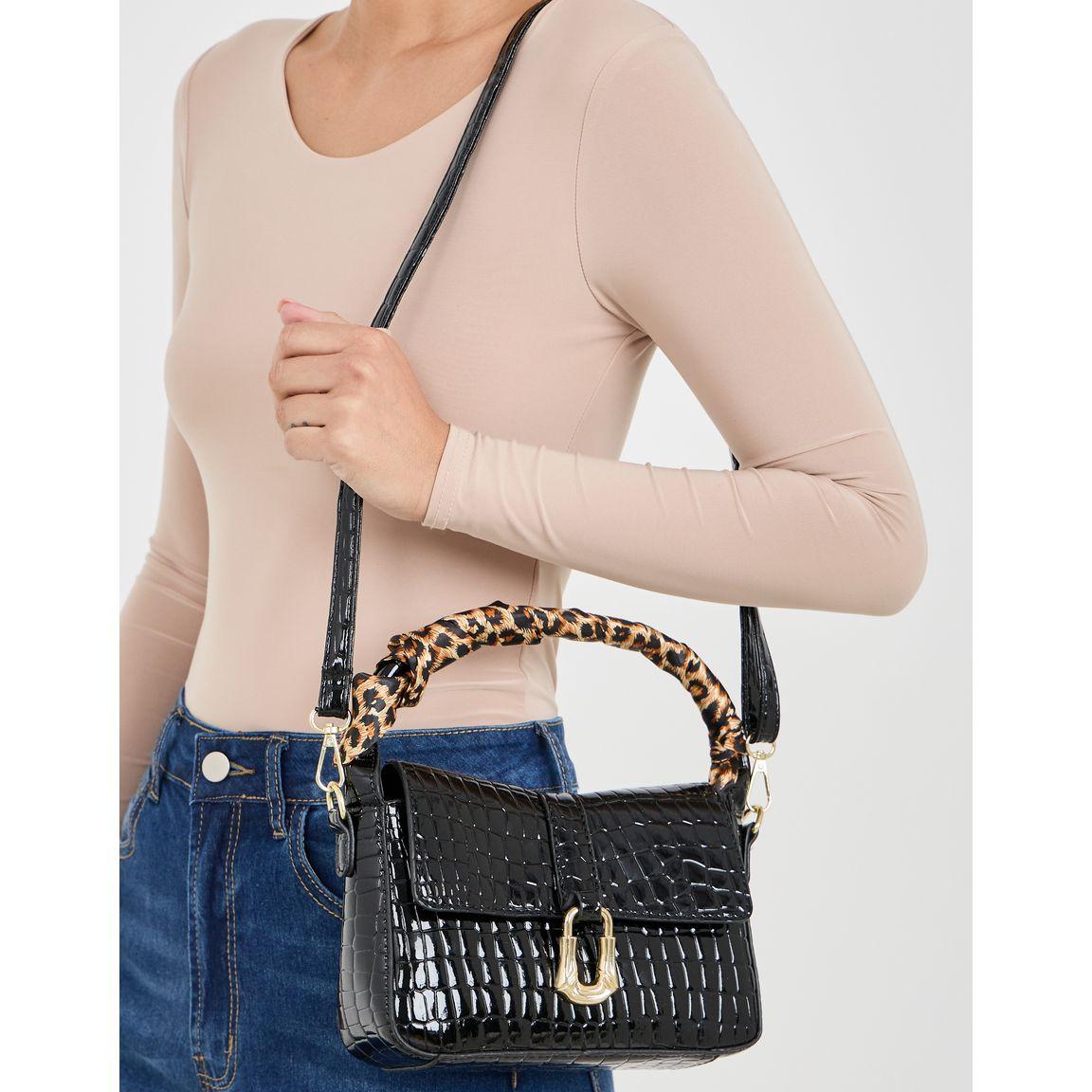 Styli Textured Animal Print Handle Bag-women-bagsandwallets-handbags-image-2