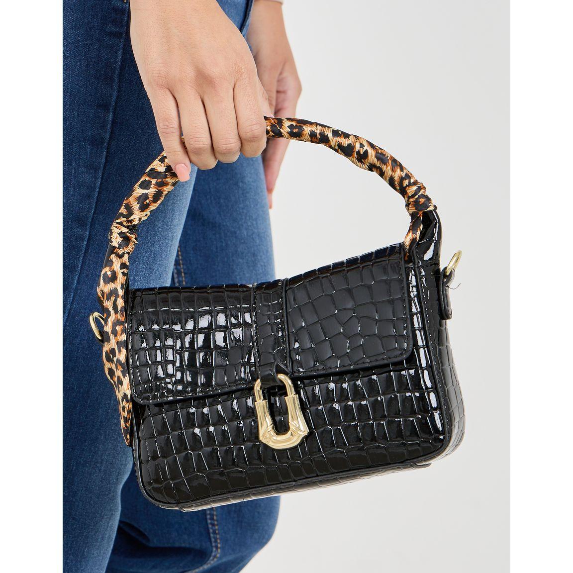 Styli Textured Animal Print Handle Bag-women-bagsandwallets-handbags-image-4