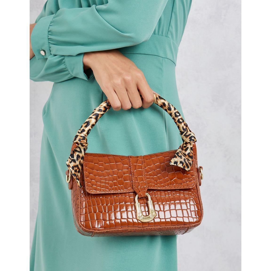 Styli Textured Animal Print Handle Bag-women-bagsandwallets-handbags-image-3