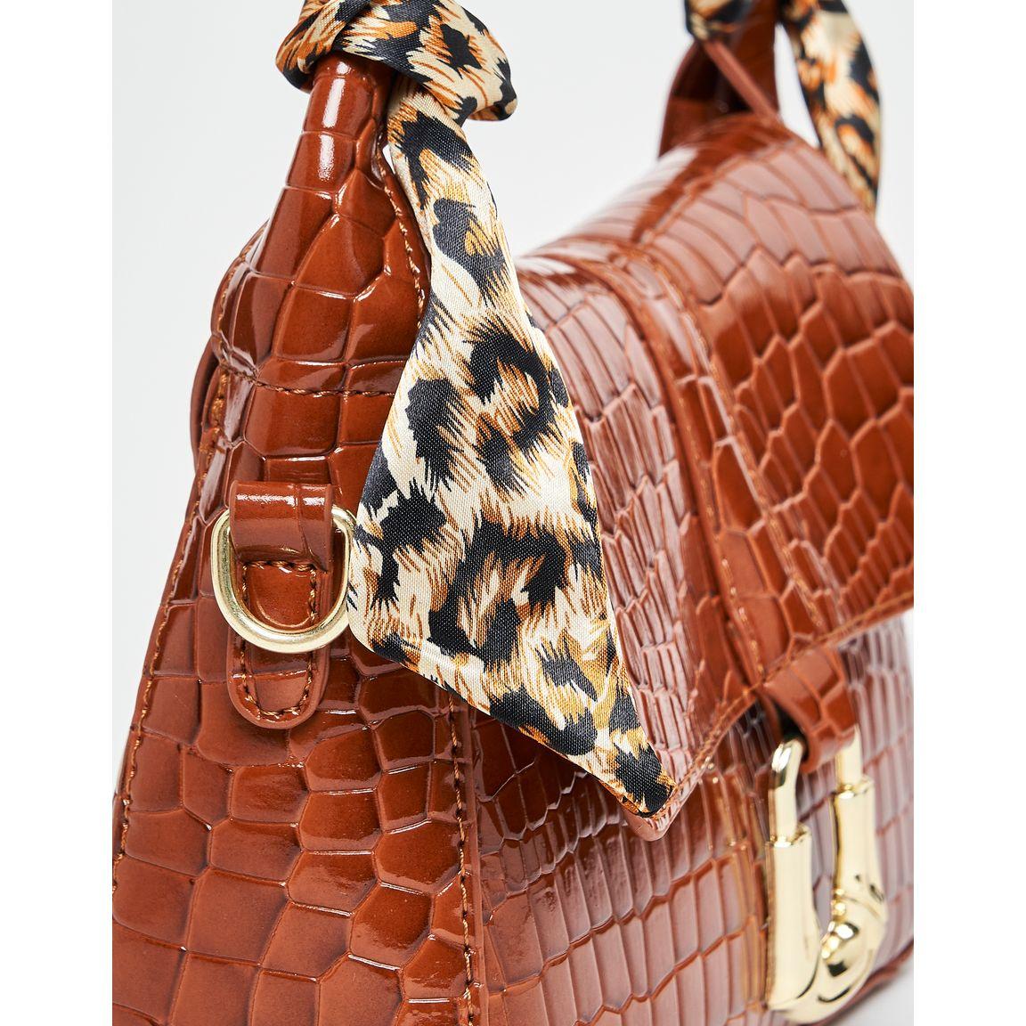 Styli Textured Animal Print Handle Bag-women-bagsandwallets-handbags-image-7