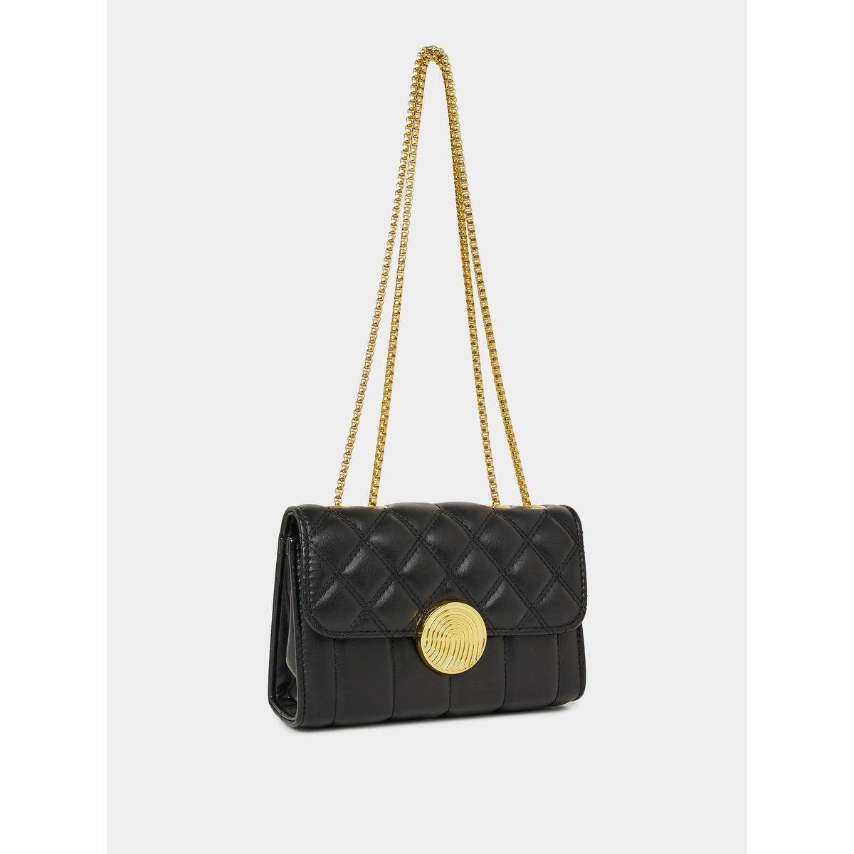 Styli Quilted Shoulder Bag with Chain Strap-women-bagsandwallets-handbags-image-1