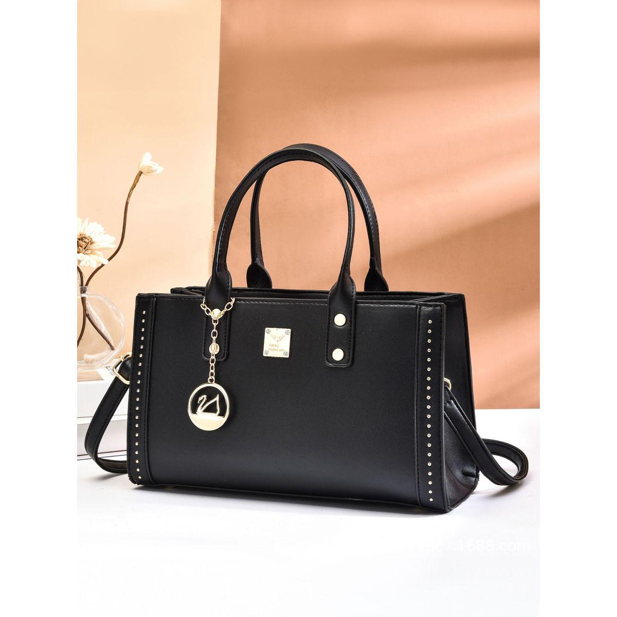شنطة بحمالتا يد مع حلية معدنية-women-bagsandwallets-handbags-image-1