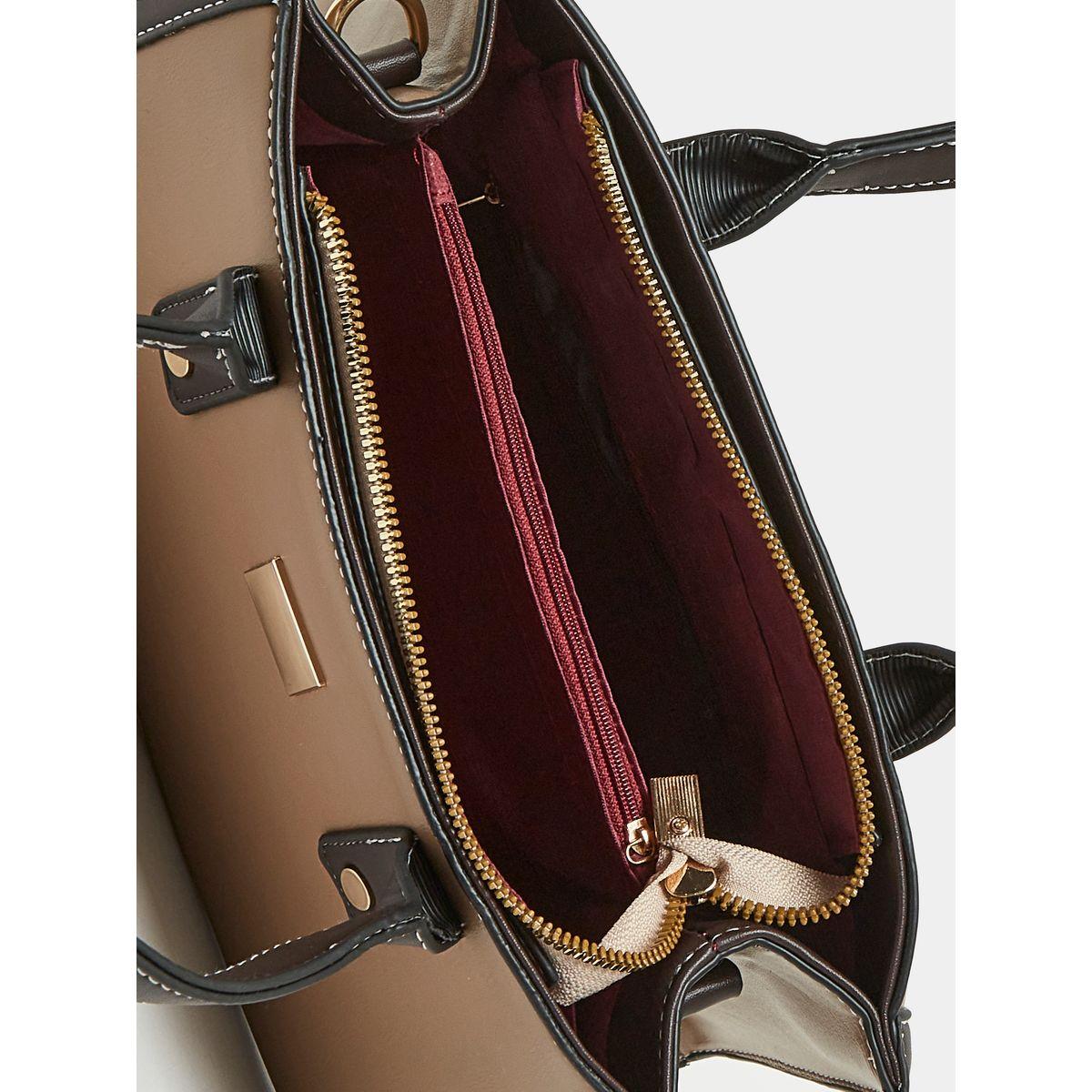 Styli Badge Detail Top Handle Handbag-women-bagsandwallets-handbags-image-7