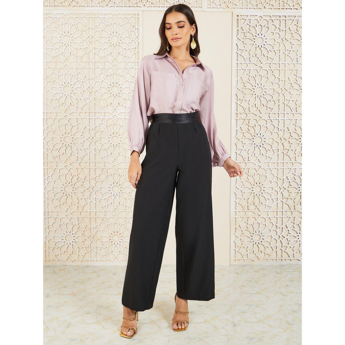 Styli Double Pocket Detail Balloon Sleeve Shirt-women-clothing-shirtsandblouses-shirts-image-3