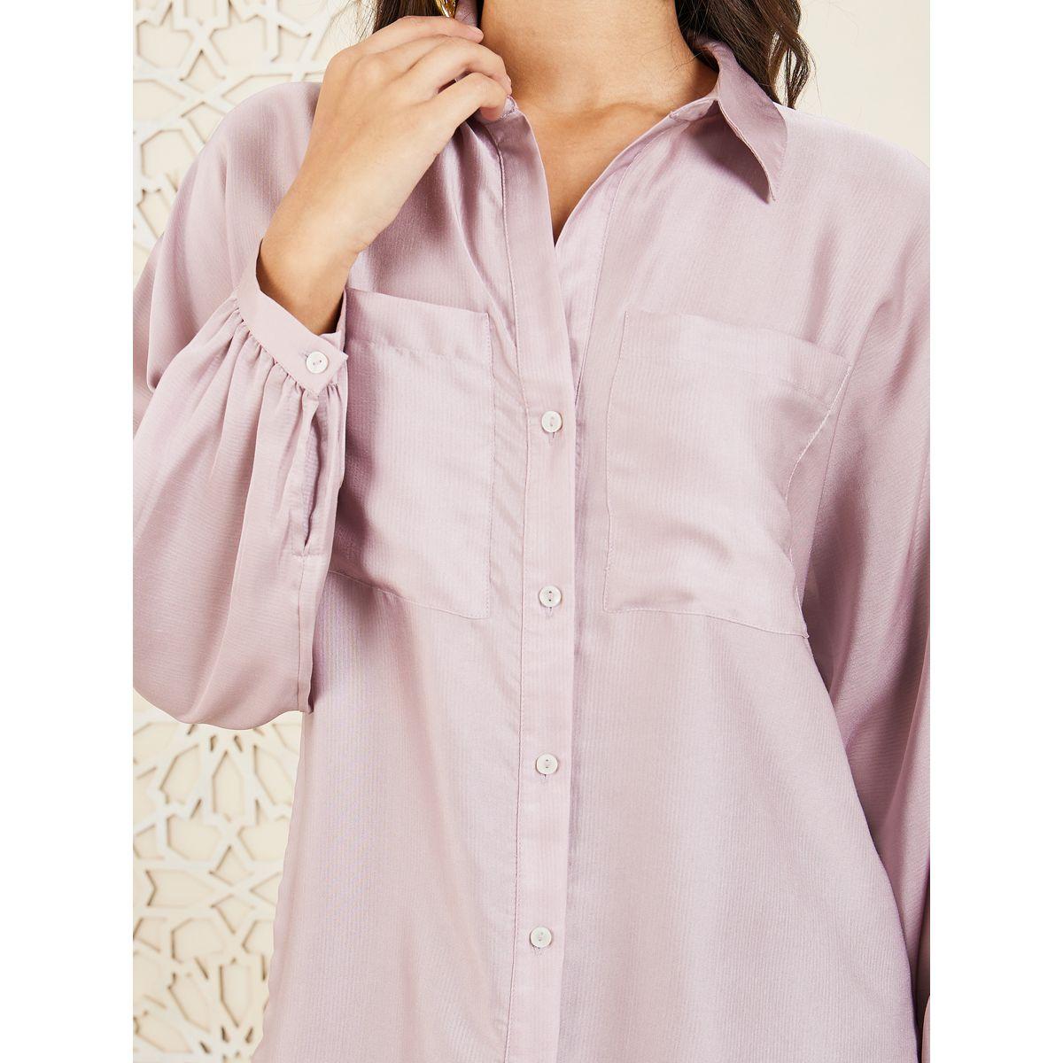 Styli Double Pocket Detail Balloon Sleeve Shirt-women-clothing-shirtsandblouses-shirts-image-4