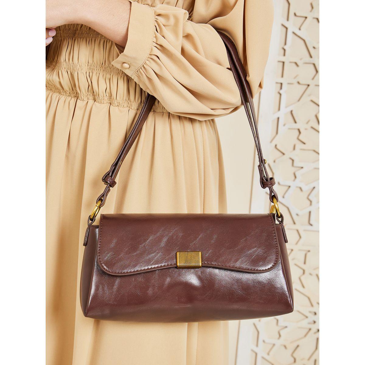 Styli Gold Plated Buckle Shoulder Bag-women-bagsandwallets-handbags-image-3