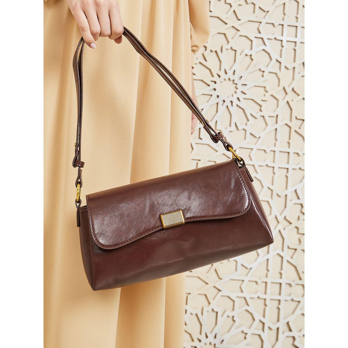 Styli Gold Plated Buckle Shoulder Bag-women-bagsandwallets-handbags-image-4