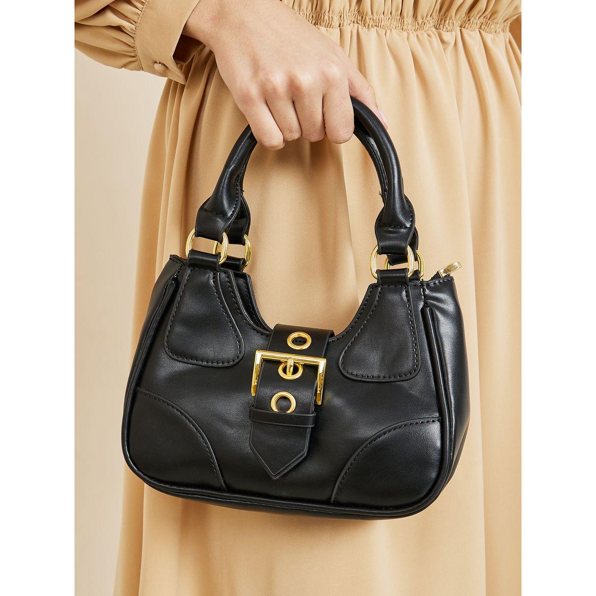 Styli Patch Detail Buckle Belted Handbag-women-bagsandwallets-handbags-image-2