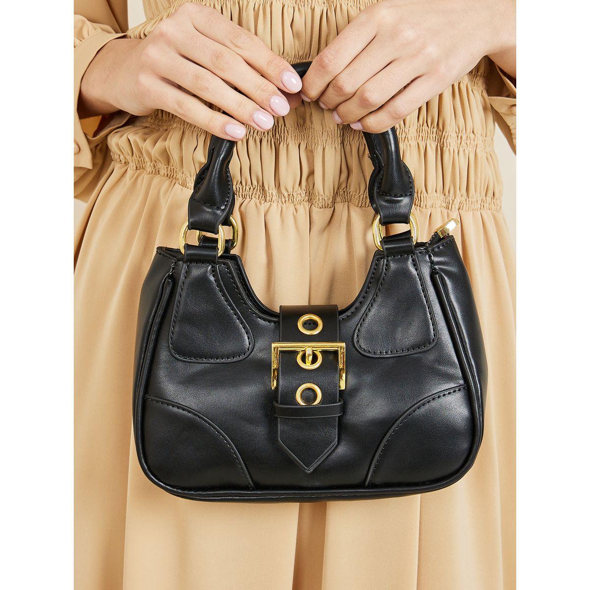 Styli Patch Detail Buckle Belted Handbag-women-bagsandwallets-handbags-image-3