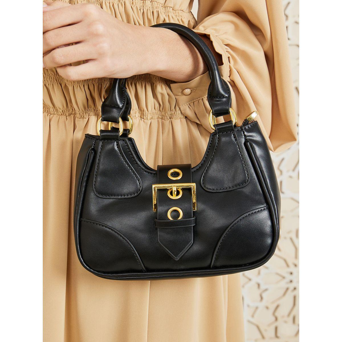 Styli Patch Detail Buckle Belted Handbag-women-bagsandwallets-handbags-image-4
