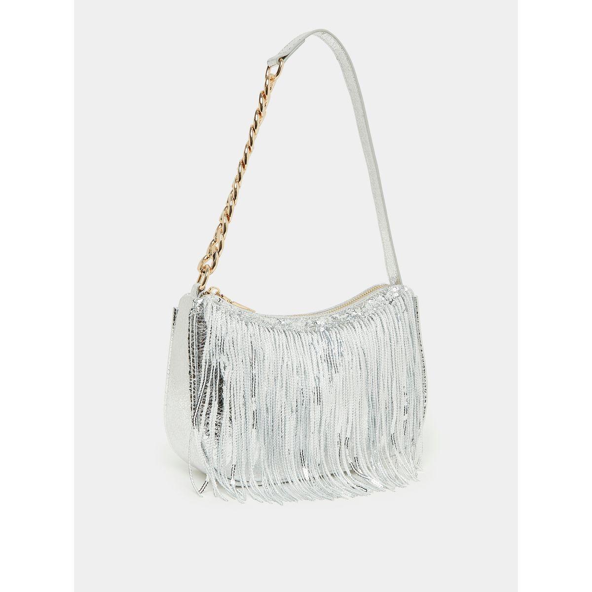 Styli Embellished Tassel Detail Baguette Bag-women-bagsandwallets-handbags-image-1